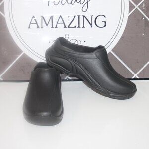 EC MENS KLOGS FOOTWEAR CLOGS - 9 - BLACK RUBBER